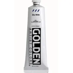 Pigment^Golden Heavy Body Acrylic Paint 5oz Zinc White - Little Painter Art | Exploring the Endless Possibilities of Art