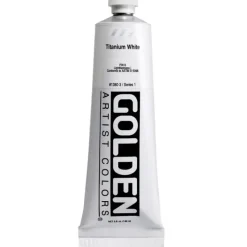 Pigment^Golden Heavy Body Acrylic Paint 5oz Titanium White - Little Painter Art | Exploring the Endless Possibilities of Art