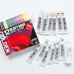 Shop All^Golden Heavy Body Mixing set 12x + glazing Liquid - Little Painter Art | Exploring the Endless Possibilities of Art