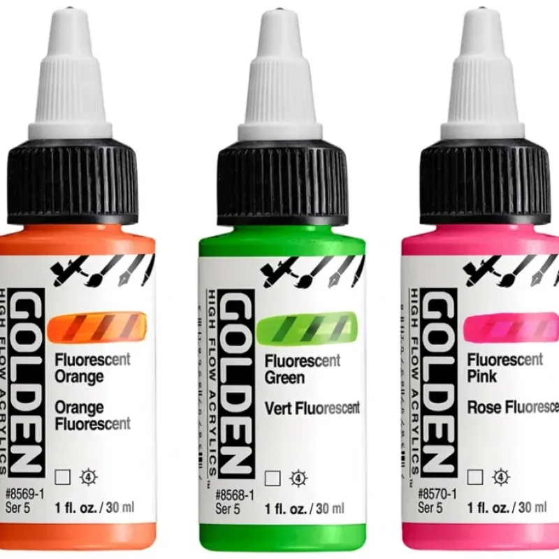 Pigment^Golden High Flow Acrylics - Effect Colours 30ml - Little Painter Art | Exploring the Endless Possibilities of Art
