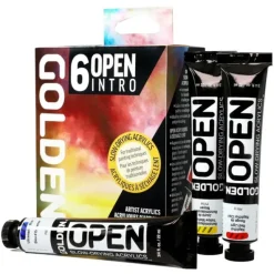 Shop All^Golden OPEN Acrylics Intro 6pk + Thinner - Little Painter Art | Exploring the Endless Possibilities of Art