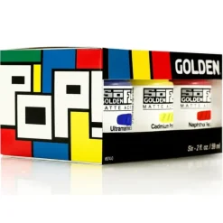 Pigment^Golden SoFlat Matte Acrylic Paint - 59ml - Pop Set of 6 - Little Painter Art | Exploring the Endless Possibilities of Art