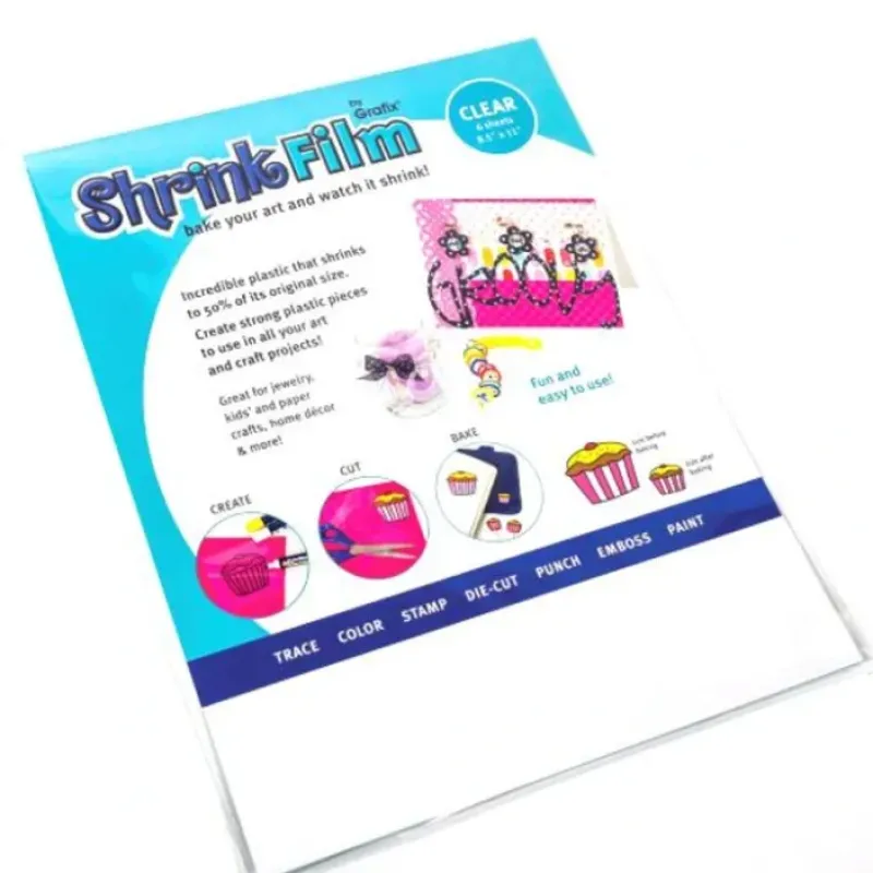 Hot^Grafix Shrink Film 8.5" x 11", Clear 6pk - Little Painter Art | Exploring the Endless Possibilities of Art