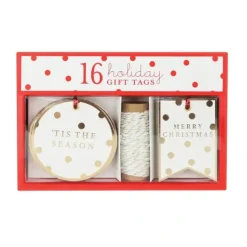Shop All^Graphique de France Holiday Gift Tags 16pk White & Gold - Little Painter Art | Exploring the Endless Possibilities of Art