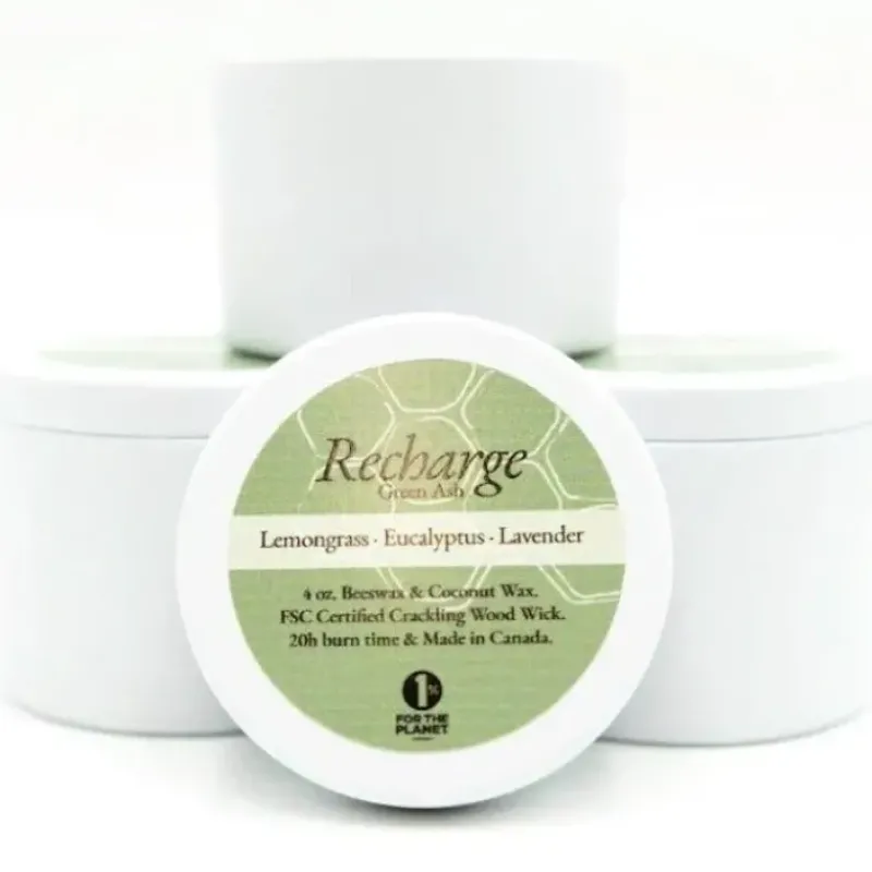Shop All^Green Ash Decor 4oz Travel Tin Candle - Recharge - Little Painter Art | Exploring the Endless Possibilities of Art
