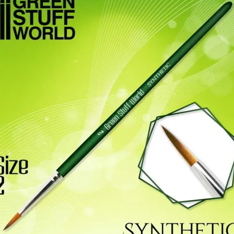 Brush^GREEN SERIES Synthetic Brush - Size 2 - Little Painter Art | Exploring the Endless Possibilities of Art