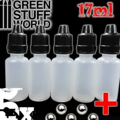 Pigment^GSW Empty Dropper Bottles 17ml with Mixing Balls - Little Painter Art | Exploring the Endless Possibilities of Art