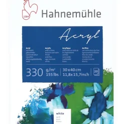 Shop All^Hahnemhle Acryl 330 Artist Paper Block - 330gsm - 30x40cm - 20 Sheets - Little Painter Art | Exploring the Endless Possibilities of Art