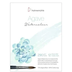 Brush^Hahnemhle Agave Cold Pressed Watercolour Pads - 290gsm - 12 Sheets - Little Painter Art | Exploring the Endless Possibilities of Art