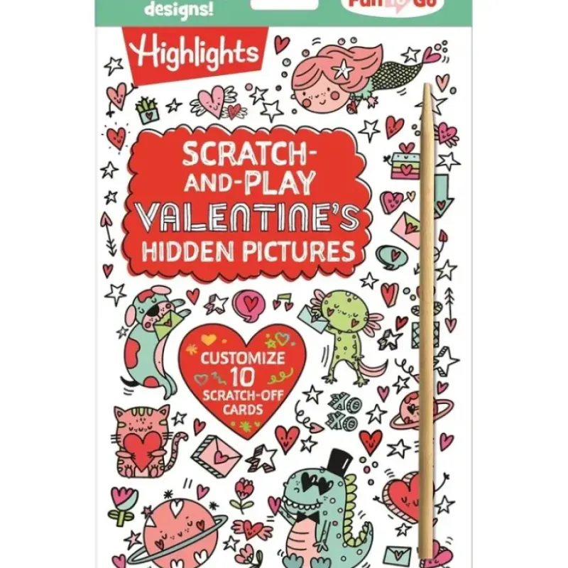 Hot^Highlights Scratch-and-Play Valentine's Hidden Pictures - Little Painter Art | Exploring the Endless Possibilities of Art