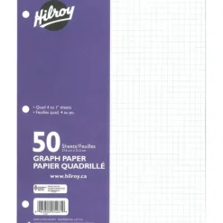 Shop All^Hilroy Refill Paper - Graph Quad 4, 50sheets - Little Painter Art | Exploring the Endless Possibilities of Art