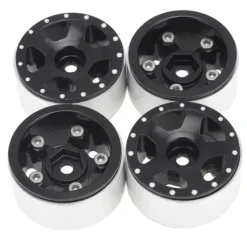Shop All^Hobby Details 1.0" CNC Aluminum Starfish Beadlock Wheels (4)(Black) - Little Painter Art | Exploring the Endless Possibilities of Art