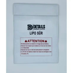 Shop All^Hobby Details LiPo Battery Safe Bag (White) (23x30cm) - Little Painter Art | Exploring the Endless Possibilities of Art
