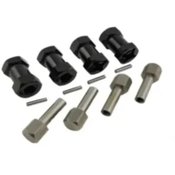 Shop All^Hobby Details Wheel Hex Adaptor Extensions 12x20mm - Black (4) - Little Painter Art | Exploring the Endless Possibilities of Art