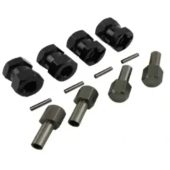 Shop All^Hobby Details Wheel Hex Adaptor Extensions 12x15mm - Black (4) - Little Painter Art | Exploring the Endless Possibilities of Art