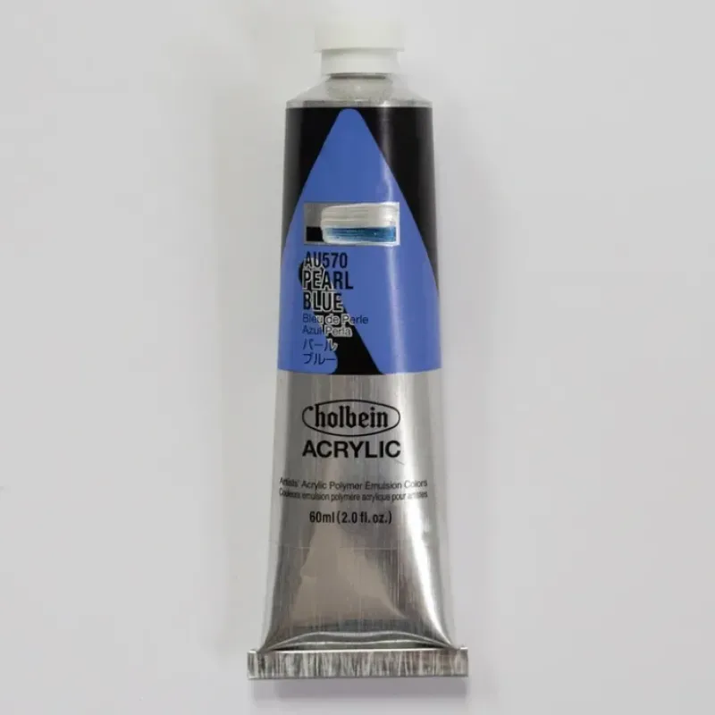 Canvas^Holbein Acrylic Heavy body AU570 Pearl Blue D 60ml - Little Painter Art | Exploring the Endless Possibilities of Art