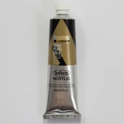 Canvas^Holbein Acrylic Heavy body AU562 Pearl Gold D 60ml - Little Painter Art | Exploring the Endless Possibilities of Art