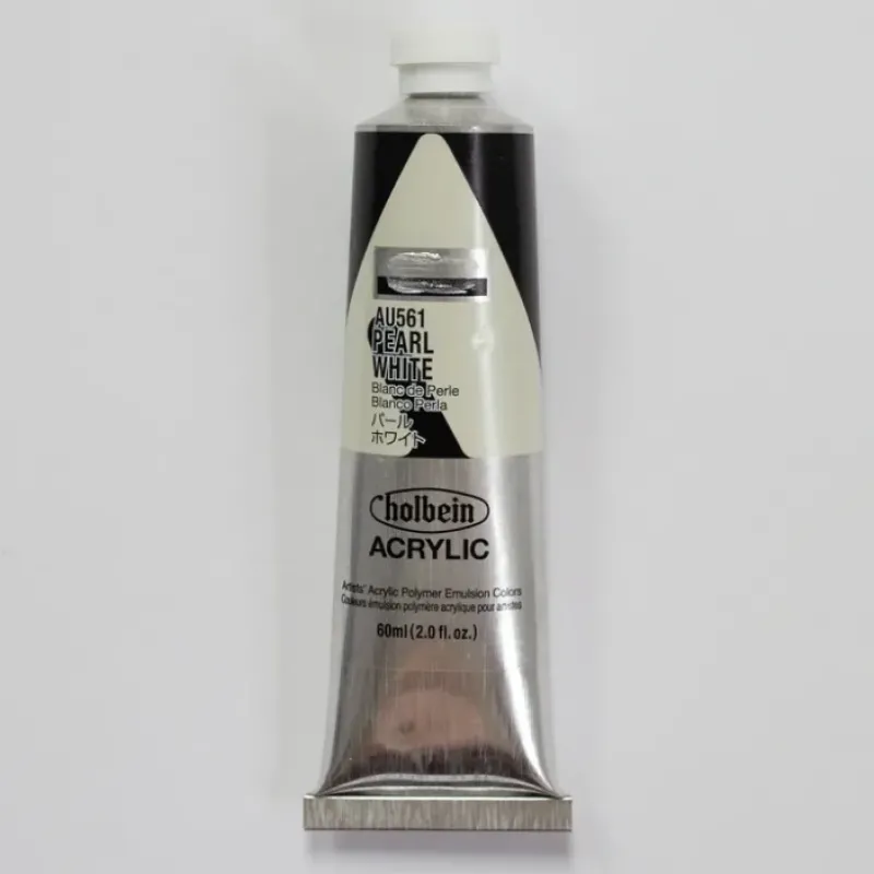Canvas^Holbein Acrylic Heavy body AU561 Pearl White D 60ml - Little Painter Art | Exploring the Endless Possibilities of Art