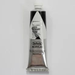 Canvas^Holbein Acrylic Heavy body AU555 Primary White B 60ml - Little Painter Art | Exploring the Endless Possibilities of Art