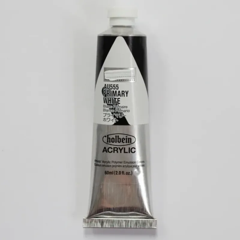 Canvas^Holbein Acrylic Heavy body AU555 Primary White B 60ml - Little Painter Art | Exploring the Endless Possibilities of Art
