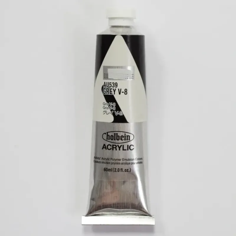 Canvas^Holbein Acrylic Heavy body AU539 Grey V-8 A 60ml - Little Painter Art | Exploring the Endless Possibilities of Art