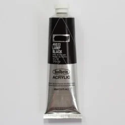 Canvas^Holbein Acrylic Heavy body AU533 Lamp Black A 60ml - Little Painter Art | Exploring the Endless Possibilities of Art