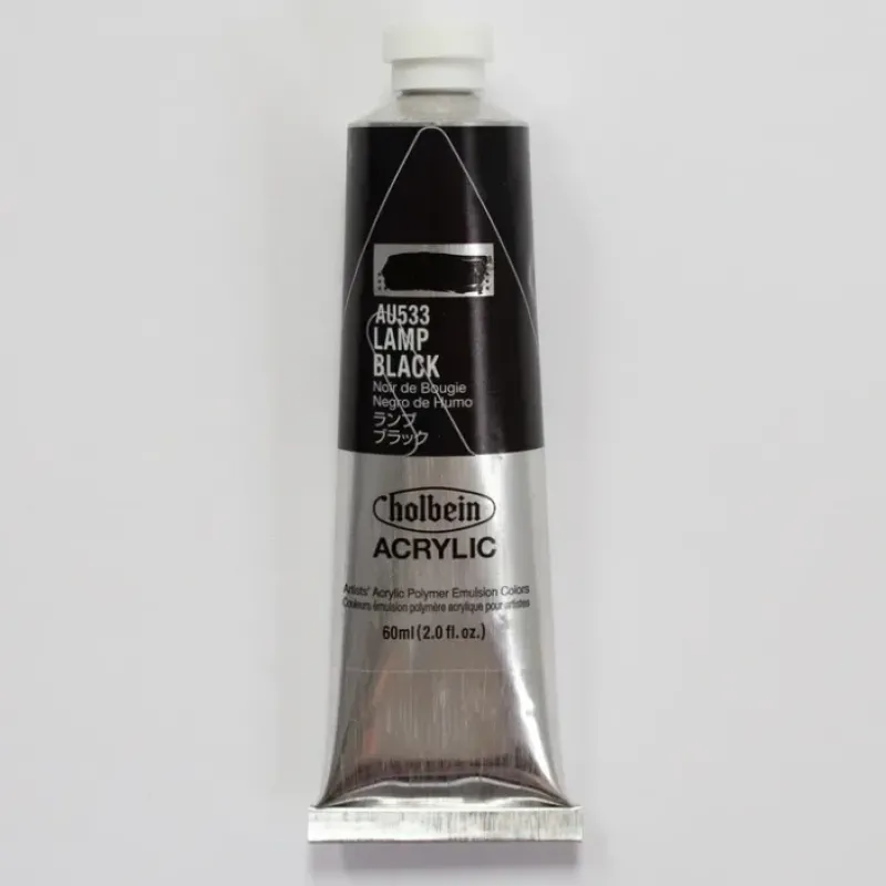 Canvas^Holbein Acrylic Heavy body AU533 Lamp Black A 60ml - Little Painter Art | Exploring the Endless Possibilities of Art