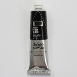 Canvas^Holbein Acrylic Heavy body AU531 Ivory Black A 60ml - Little Painter Art | Exploring the Endless Possibilities of Art