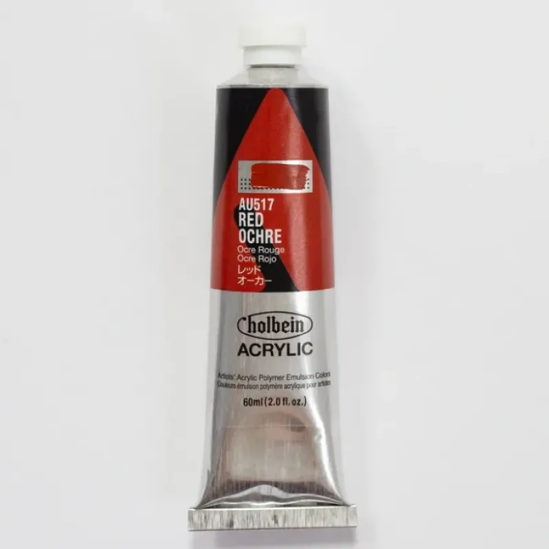 Canvas^Holbein Acrylic Heavy body AU517 Red Ochre A 60ml - Little Painter Art | Exploring the Endless Possibilities of Art