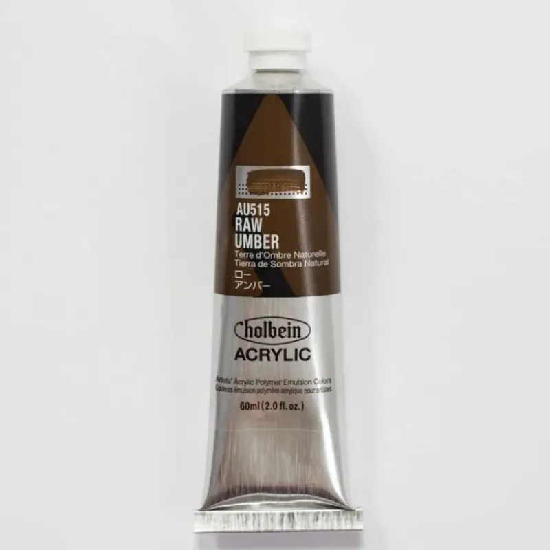 Canvas^Holbein Acrylic Heavy body AU515 Raw Umber A 60ml - Little Painter Art | Exploring the Endless Possibilities of Art