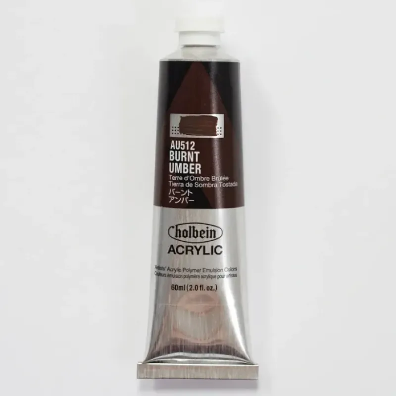 Canvas^Holbein Acrylic Heavy body AU512 Burnt Umber A 60ml - Little Painter Art | Exploring the Endless Possibilities of Art
