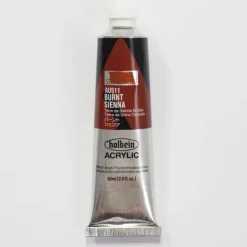 Canvas^Holbein Acrylic Heavy body AU511 Burnt Sienna A 60ml - Little Painter Art | Exploring the Endless Possibilities of Art