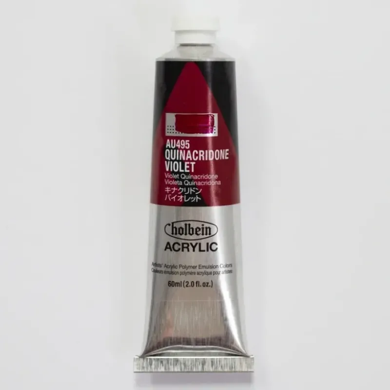 Canvas^Holbein Acrylic Heavy body AU495 Quinacridone Violet C 60ml - Little Painter Art | Exploring the Endless Possibilities of Art