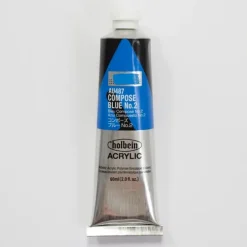 Canvas^Holbein Acrylic Heavy body AU487 Compose Blue 2 B 60ml - Little Painter Art | Exploring the Endless Possibilities of Art