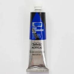 Canvas^Holbein Acrylic Heavy body AU482 Ultramarine Deep A 60ml - Little Painter Art | Exploring the Endless Possibilities of Art