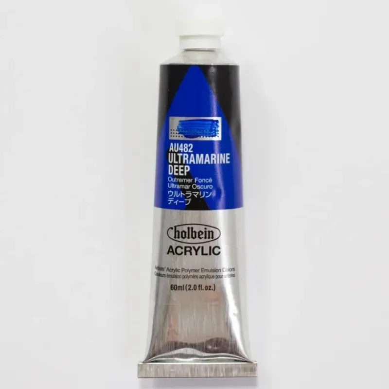 Canvas^Holbein Acrylic Heavy body AU482 Ultramarine Deep A 60ml - Little Painter Art | Exploring the Endless Possibilities of Art