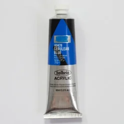 Canvas^Holbein Acrylic Heavy body AU478 Cerulean Blue E 60ml - Little Painter Art | Exploring the Endless Possibilities of Art