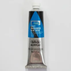 Canvas^Holbein Acrylic Heavy body AU477 Manganese Blue Nova A 60ml - Little Painter Art | Exploring the Endless Possibilities of Art