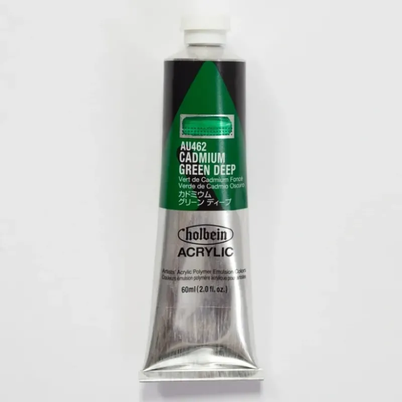 Canvas^Holbein Acrylic Heavy body AU462 Cadmium Green Deep D 60ml - Little Painter Art | Exploring the Endless Possibilities of Art