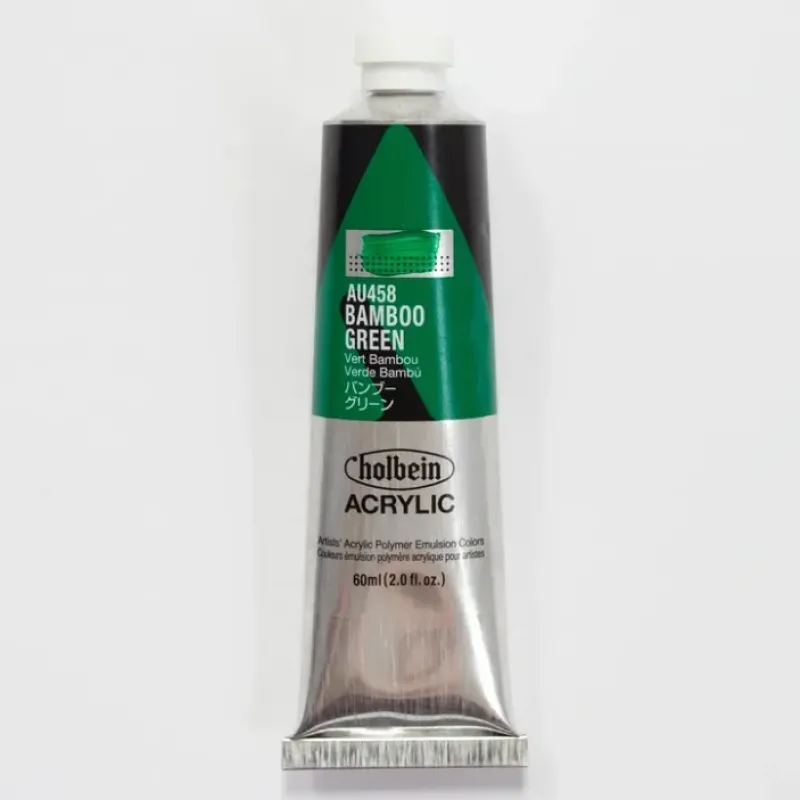 Canvas^Holbein Acrylic Heavy body AU458 Bamboo Green B 60ml - Little Painter Art | Exploring the Endless Possibilities of Art
