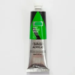 Canvas^Holbein Acrylic Heavy body AU457 Middle Green B 60ml - Little Painter Art | Exploring the Endless Possibilities of Art