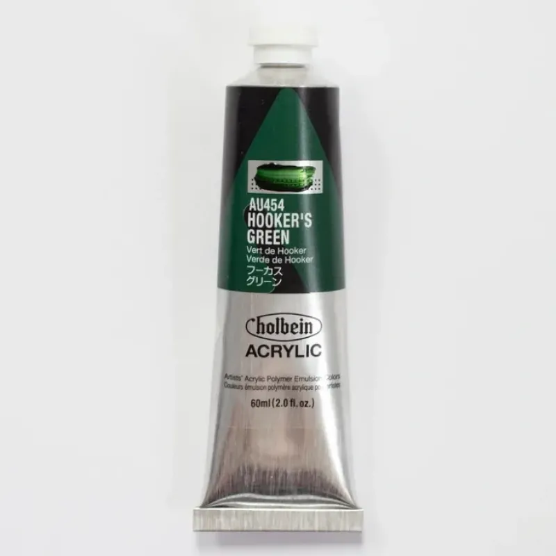Canvas^Holbein Acrylic Heavy body AU454 Hooker's Green B 60ml - Little Painter Art | Exploring the Endless Possibilities of Art