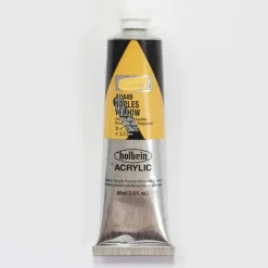 Canvas^Holbein Acrylic Heavy body AU449 Naples Yellow B 60ml - Little Painter Art | Exploring the Endless Possibilities of Art