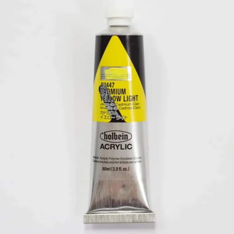 Canvas^Holbein Acrylic Heavy body AU447 Cadmium Yellow Light D 60ml - Little Painter Art | Exploring the Endless Possibilities of Art