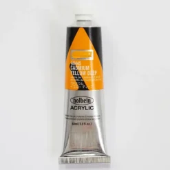 Canvas^Holbein Acrylic Heavy body AU445 Cadmium Yellow Deep D 60ml - Little Painter Art | Exploring the Endless Possibilities of Art