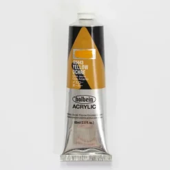 Canvas^Holbein Acrylic Heavy body AU443 Yellow Ochre A 60ml - Little Painter Art | Exploring the Endless Possibilities of Art