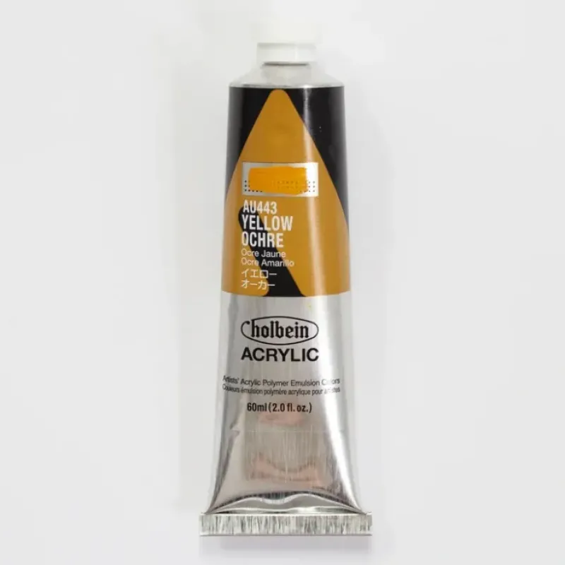 Canvas^Holbein Acrylic Heavy body AU443 Yellow Ochre A 60ml - Little Painter Art | Exploring the Endless Possibilities of Art