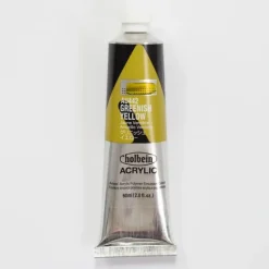 Canvas^Holbein Acrylic Heavy body AU442 Greenish Yellow D 60ml - Little Painter Art | Exploring the Endless Possibilities of Art