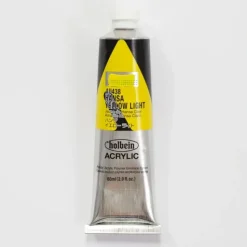 Canvas^Holbein Acrylic Heavy body AU438 Hansa Yellow Light B 60ml - Little Painter Art | Exploring the Endless Possibilities of Art
