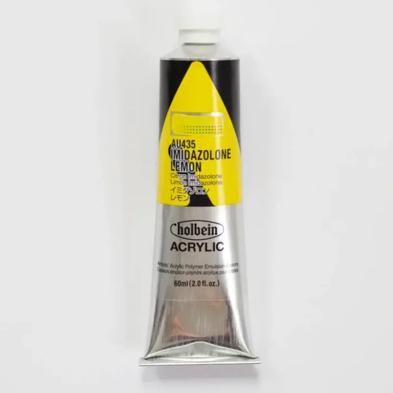 Canvas^Holbein Acrylic Heavy body AU435 Imidazolone Lemon C 60ml - Little Painter Art | Exploring the Endless Possibilities of Art